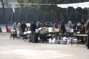 Ein Markt in Indien