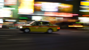 Taxi in Tokio